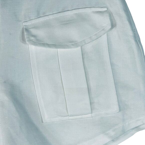INC International Concepts Small Shorts High-Rise Pockets Linen Blend Lined New - Picture 2 of 9